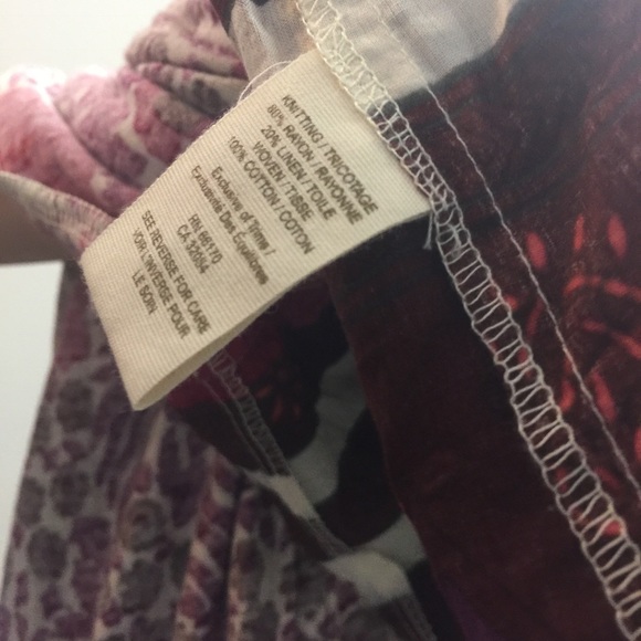 Free People Pink Pearl Button Tunic Blouse Top - Picture 7 of 8